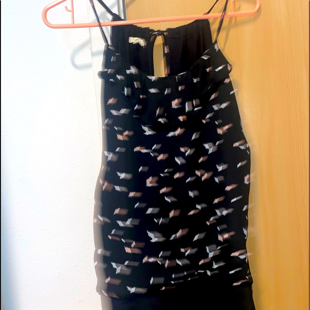 Black cami with tied back